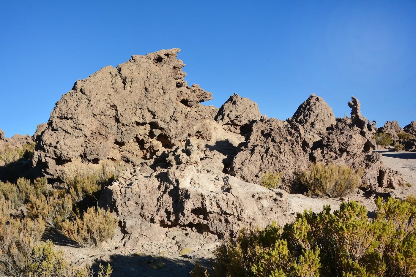 Weathered rock formations on the altiplano